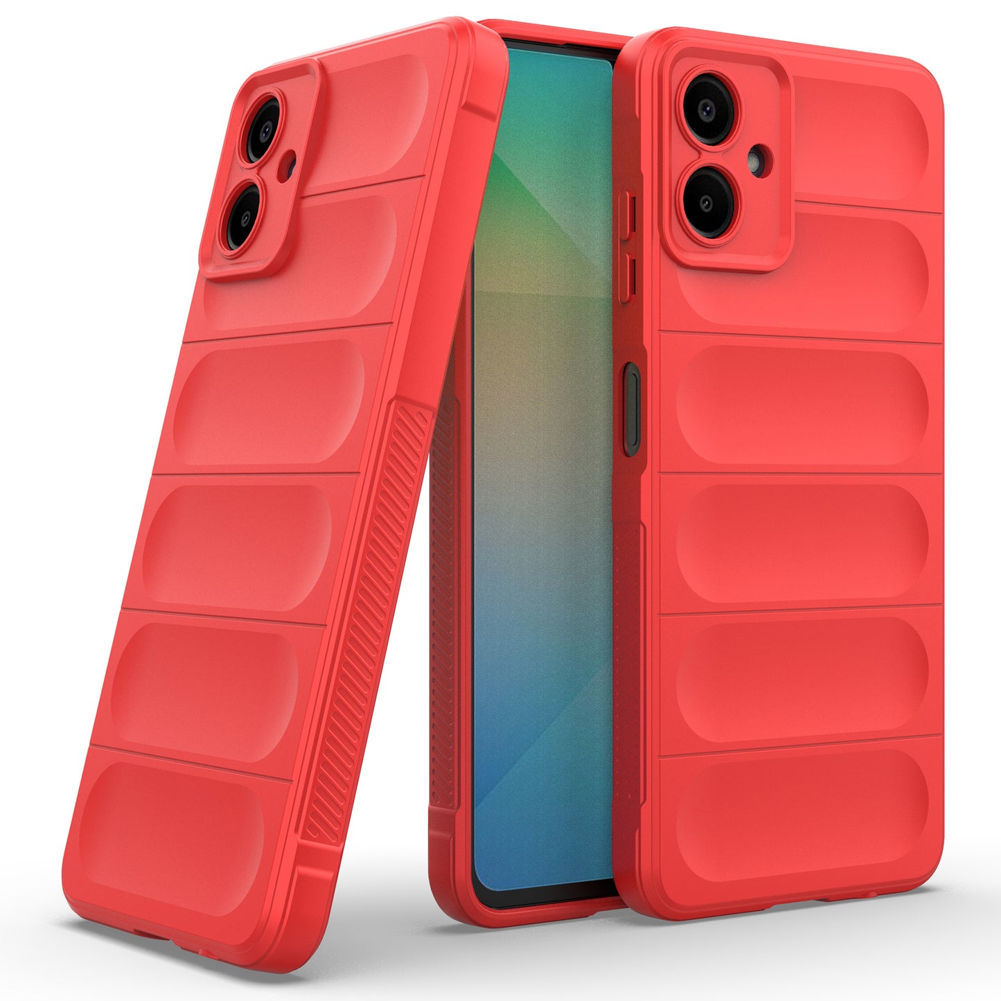 For Samsung Galaxy A06 Case Anti-Drop Soft TPU Rugged Phone Back Cover - Red