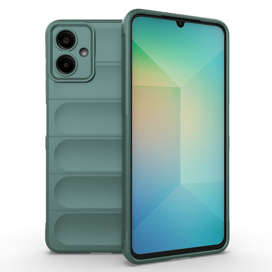 For Samsung Galaxy A06 Case Anti-Drop Soft TPU Rugged Phone Back Cover - Green