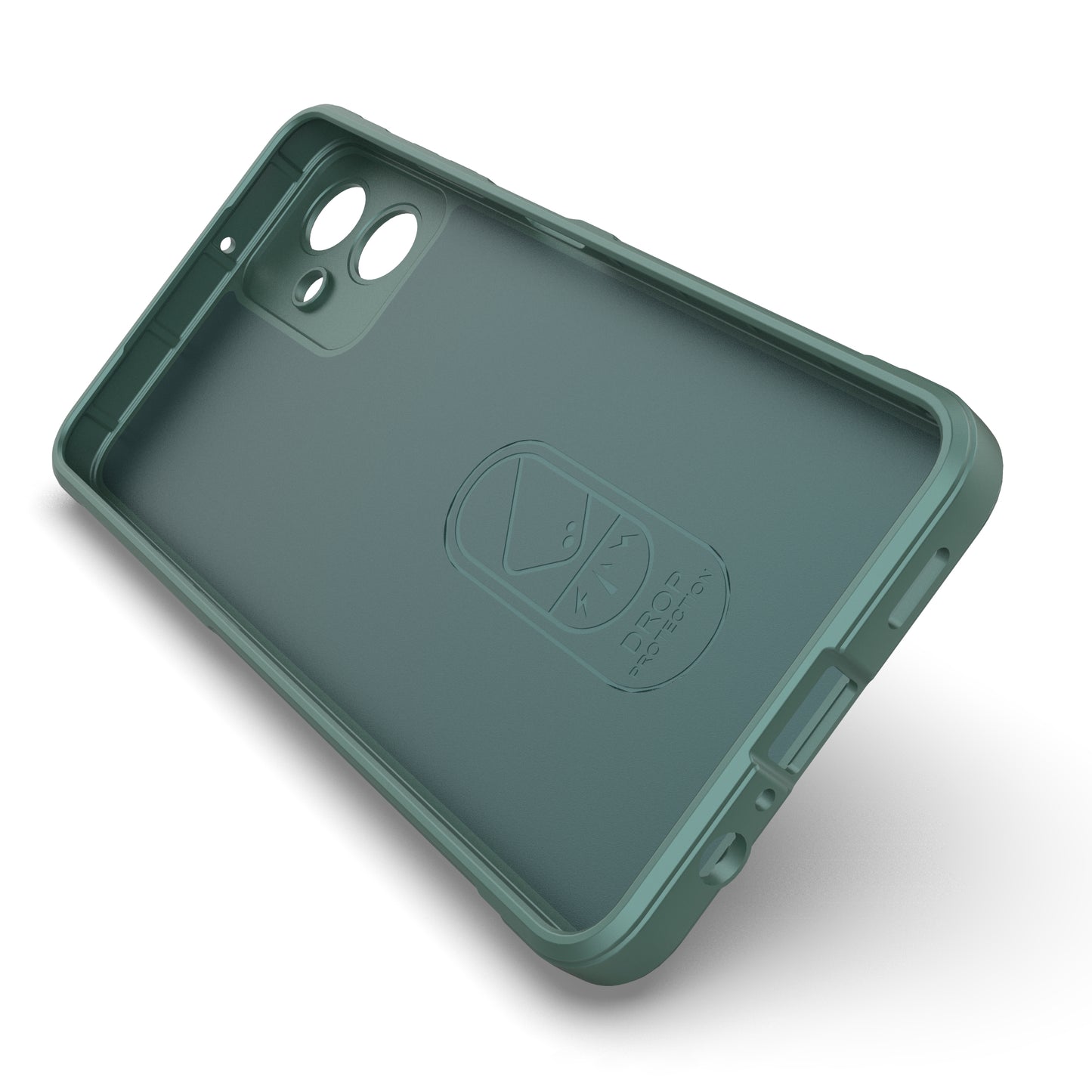For Samsung Galaxy A06 Case Anti-Drop Soft TPU Rugged Phone Back Cover - Green
