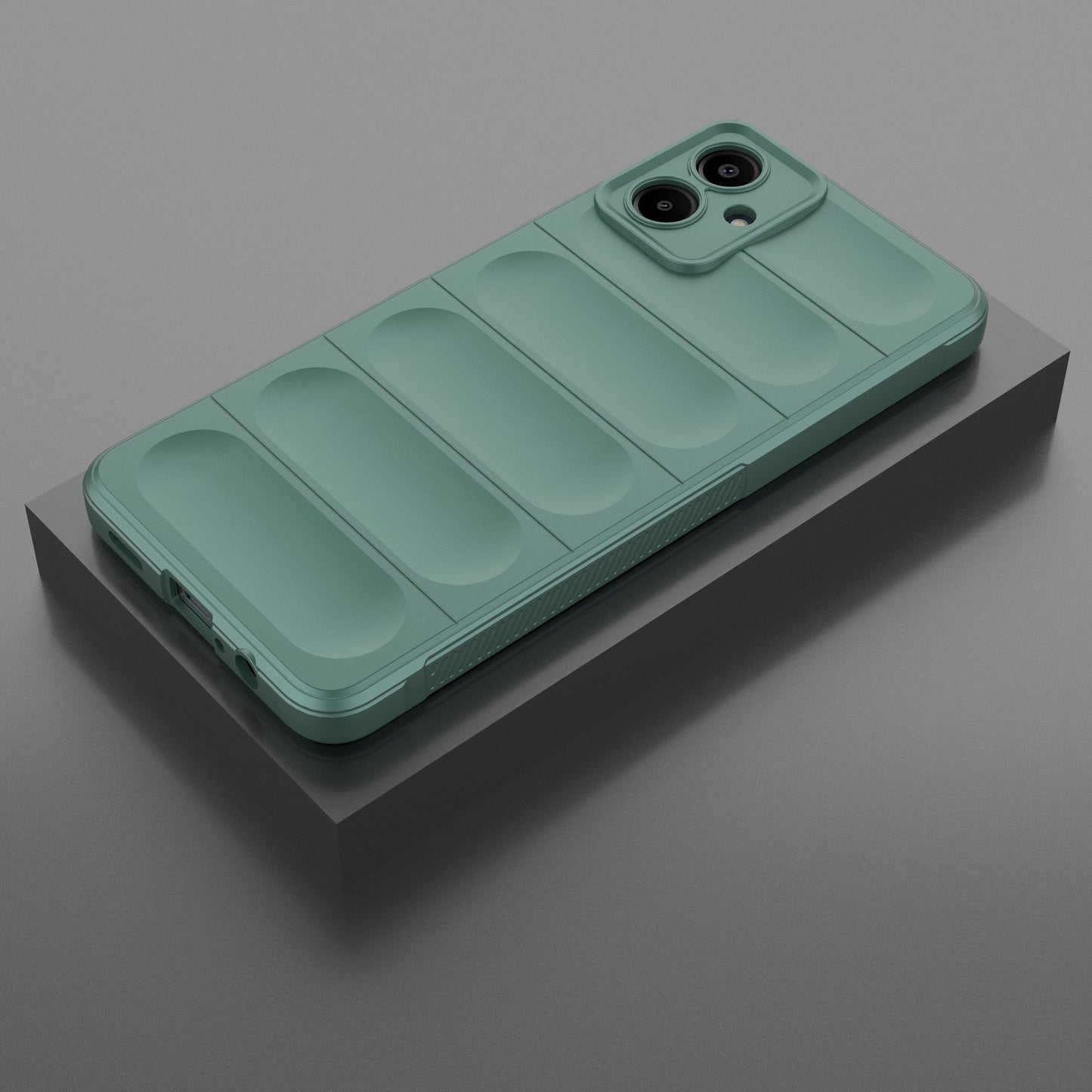 For Samsung Galaxy A06 Case Anti-Drop Soft TPU Rugged Phone Back Cover - Green