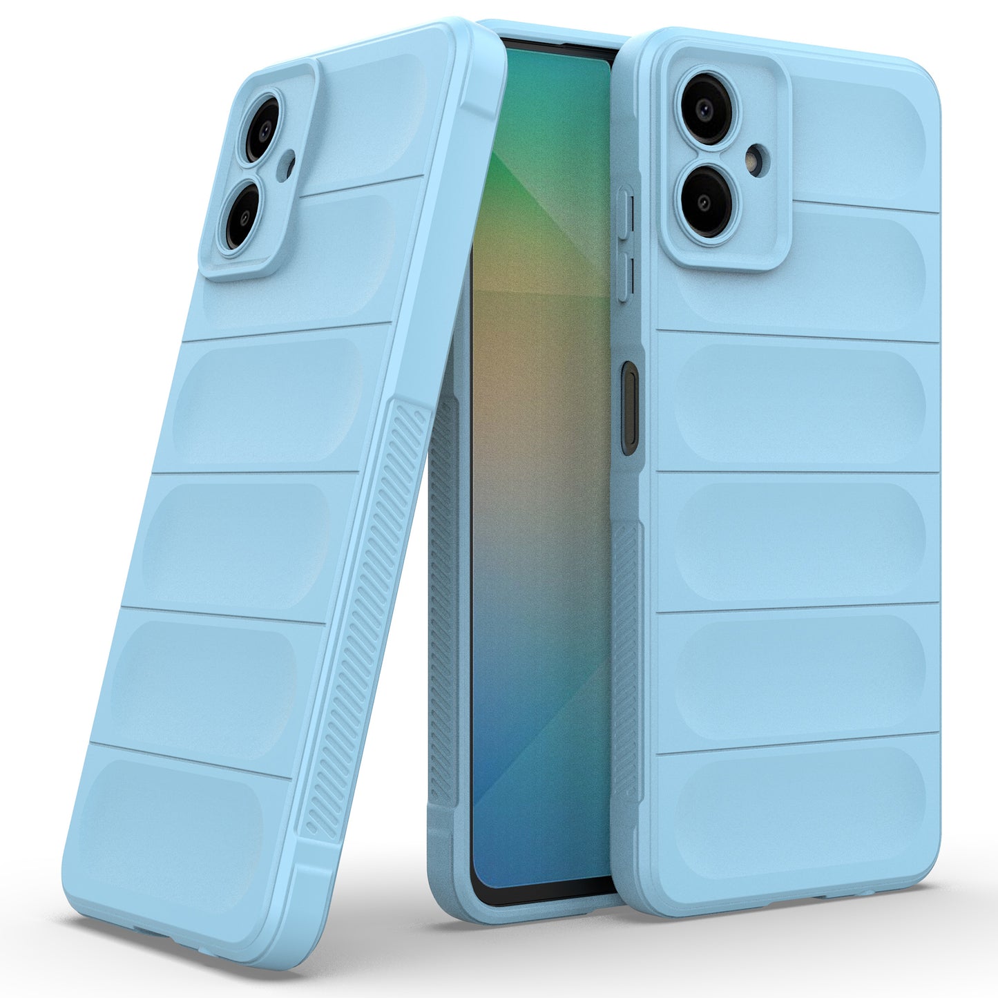 For Samsung Galaxy A06 Case Anti-Drop Soft TPU Rugged Phone Back Cover - Baby Blue