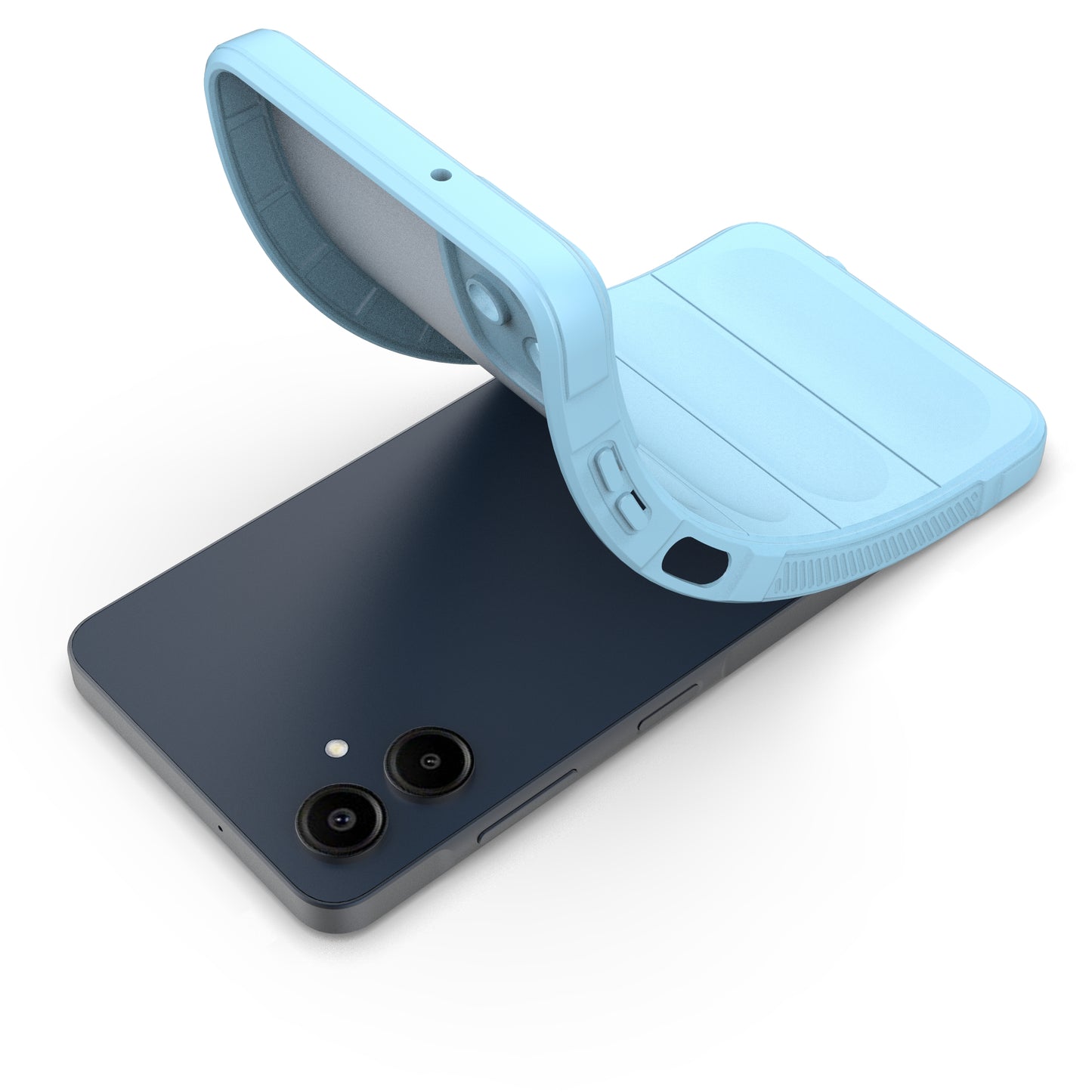 For Samsung Galaxy A06 Case Anti-Drop Soft TPU Rugged Phone Back Cover - Baby Blue