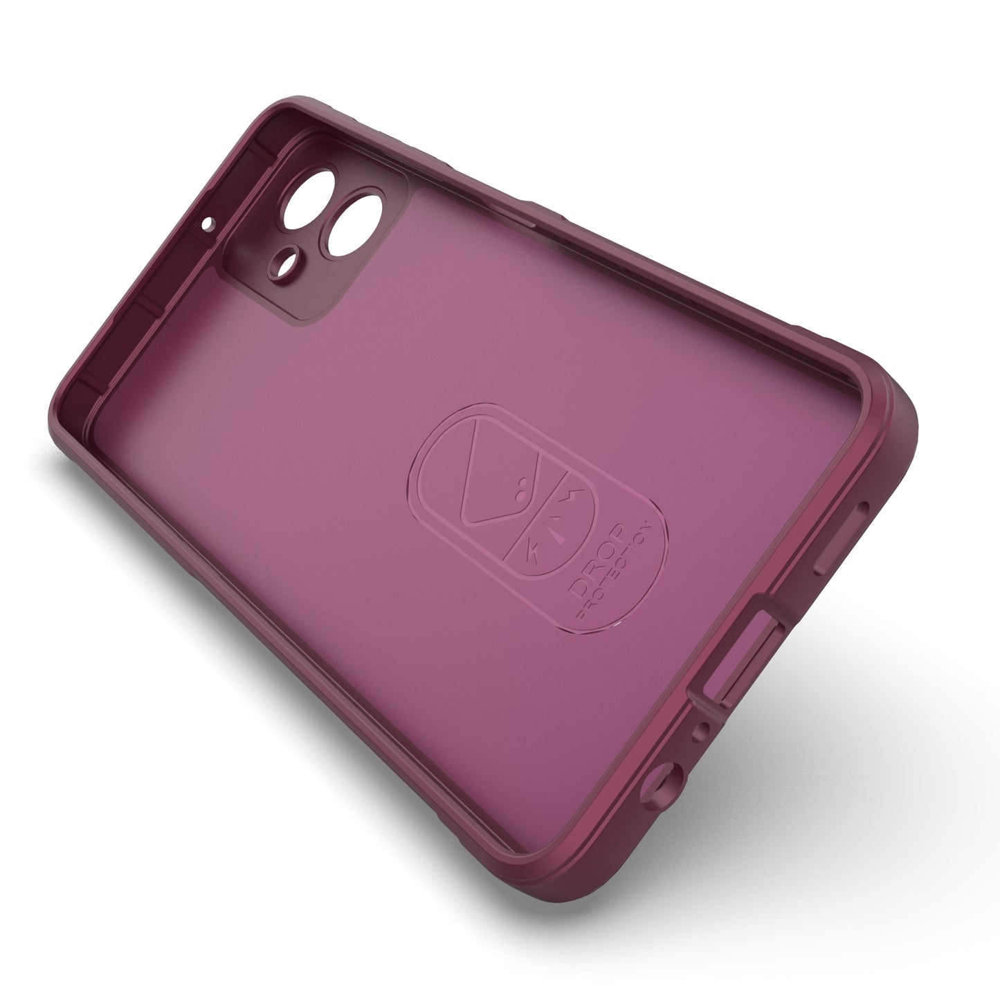 For Samsung Galaxy A06 Case Anti-Drop Soft TPU Rugged Phone Back Cover - Wine Red