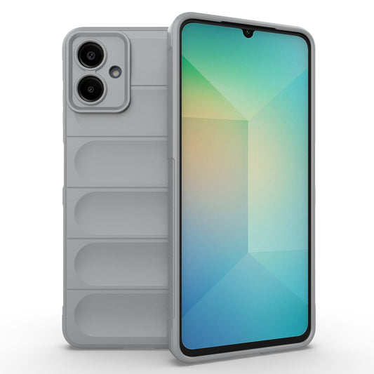 For Samsung Galaxy A06 Case Anti-Drop Soft TPU Rugged Phone Back Cover - Light Grey