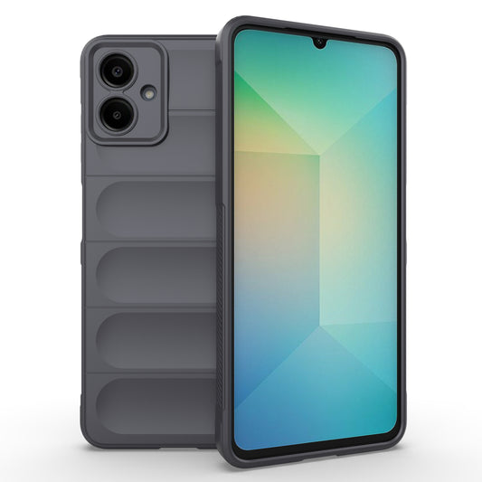 For Samsung Galaxy A06 Case Anti-Drop Soft TPU Rugged Phone Back Cover - Dark Grey