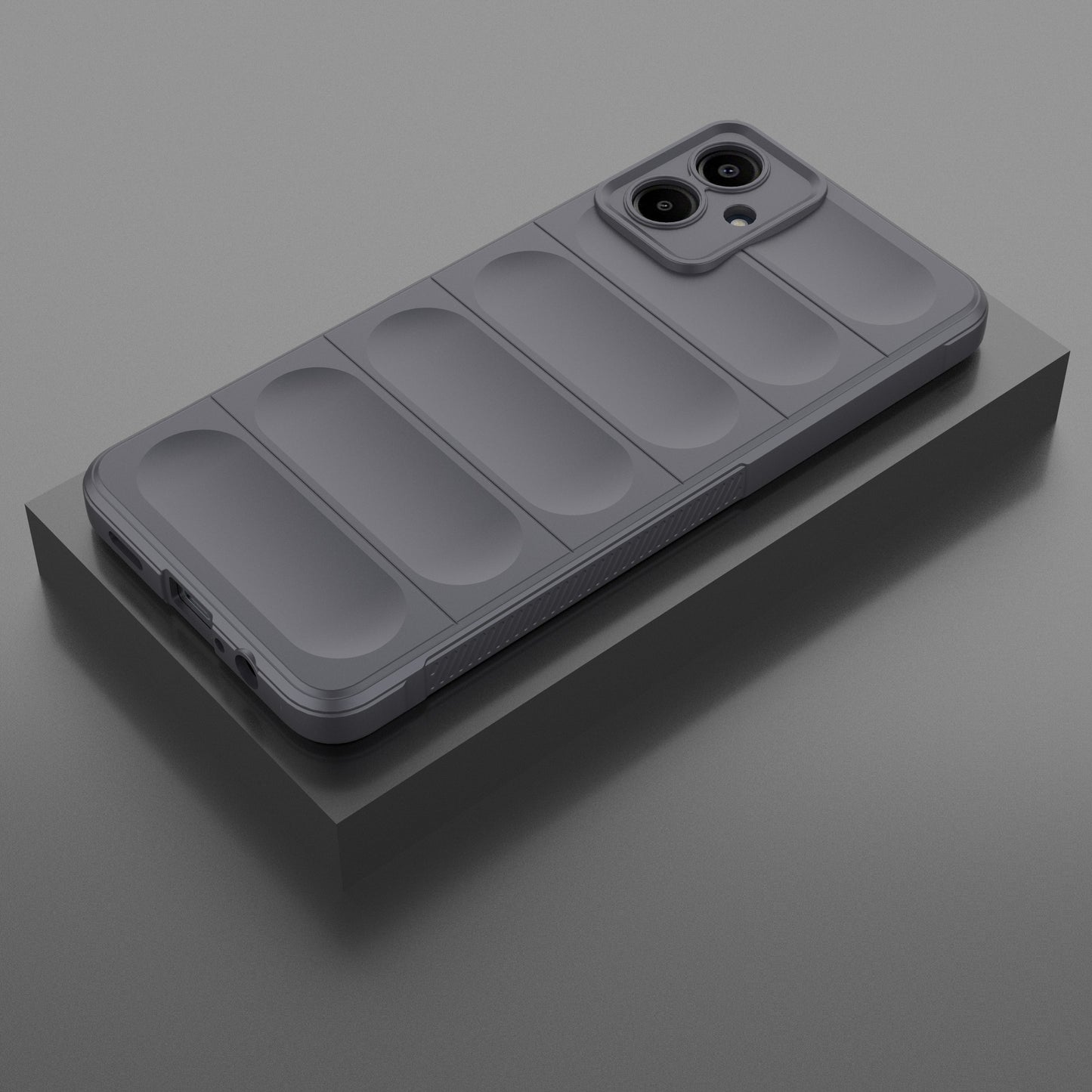 For Samsung Galaxy A06 Case Anti-Drop Soft TPU Rugged Phone Back Cover - Dark Grey