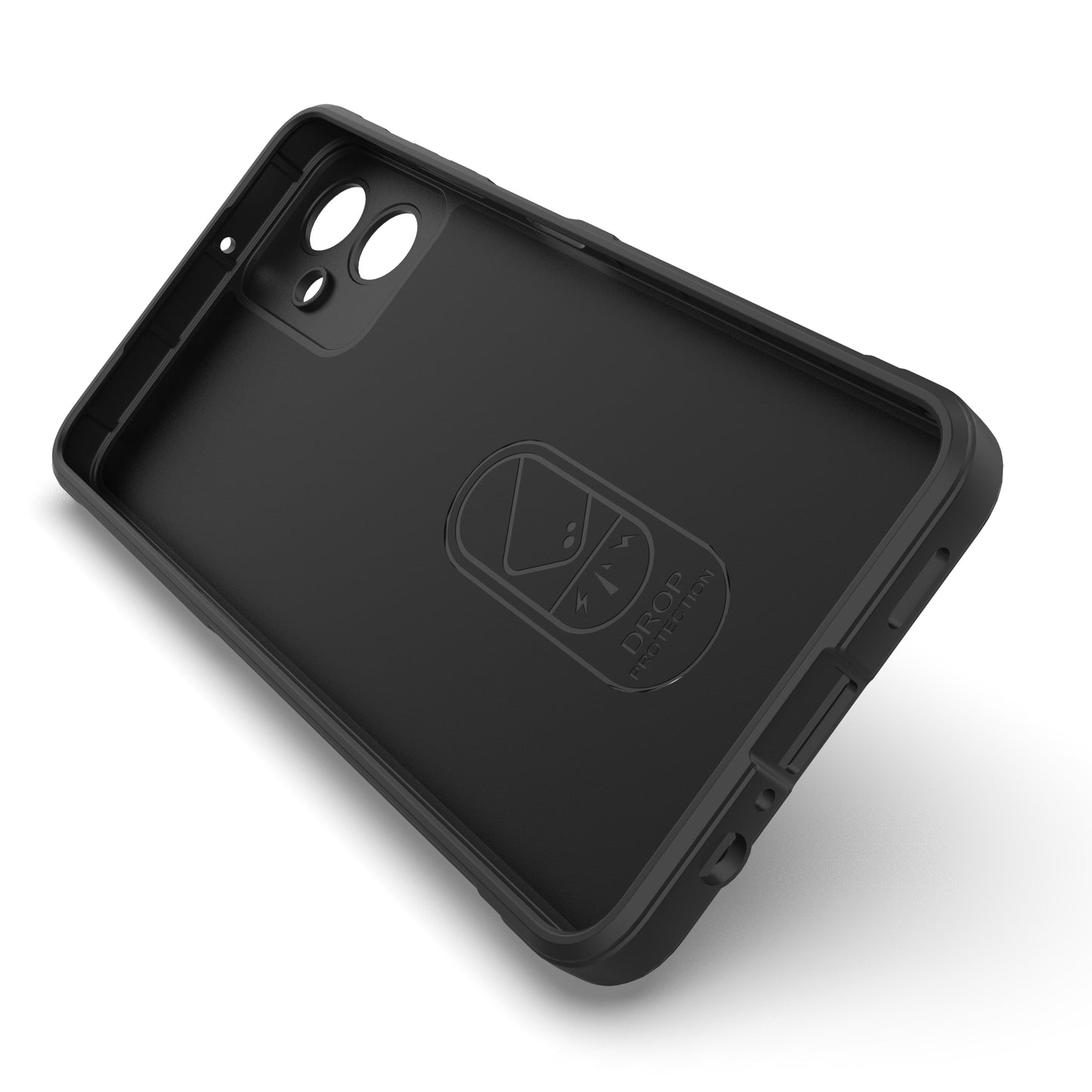 For Samsung Galaxy A06 Case Anti-Drop Soft TPU Rugged Phone Back Cover - Dark Grey