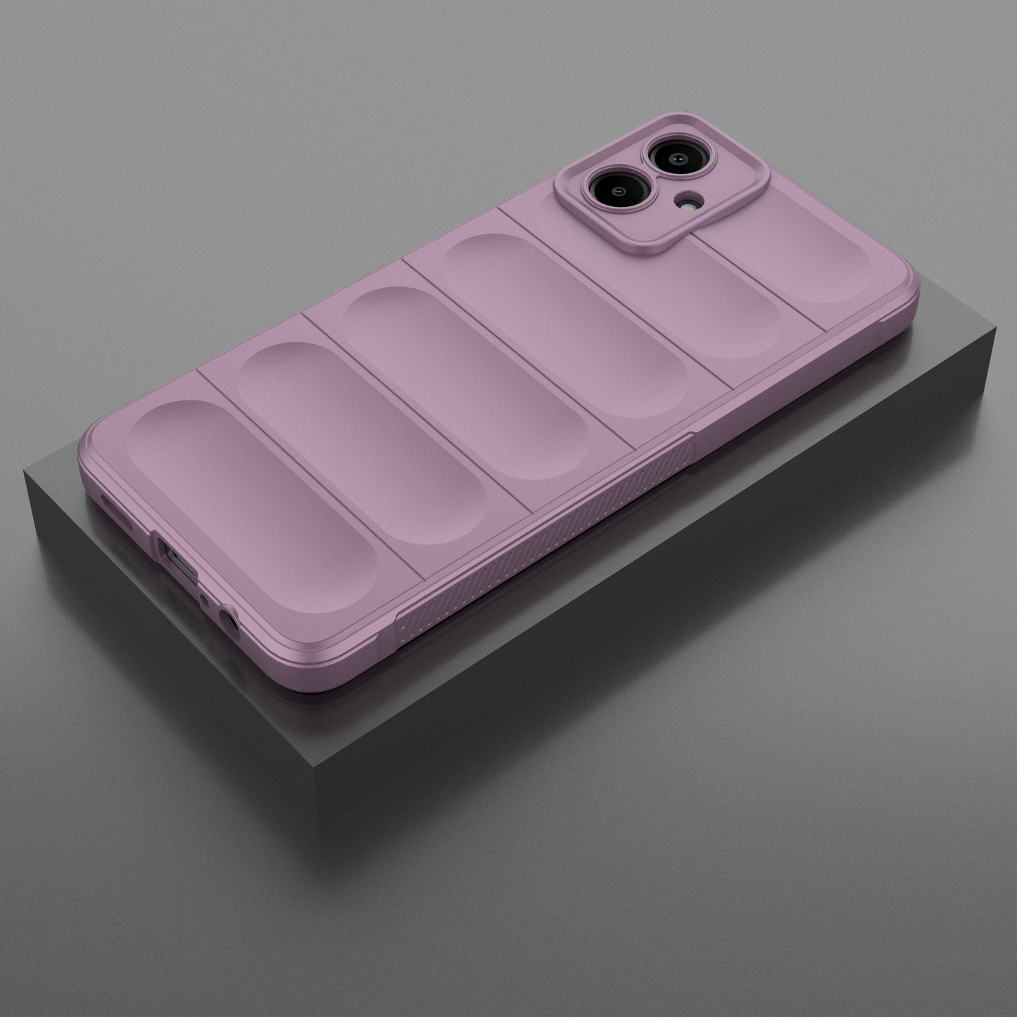 For Samsung Galaxy A06 Case Anti-Drop Soft TPU Rugged Phone Back Cover - Light Purple