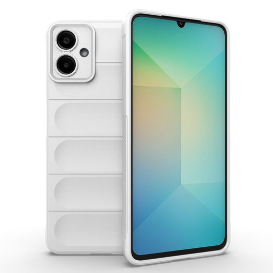 For Samsung Galaxy A06 Case Anti-Drop Soft TPU Rugged Phone Back Cover - White