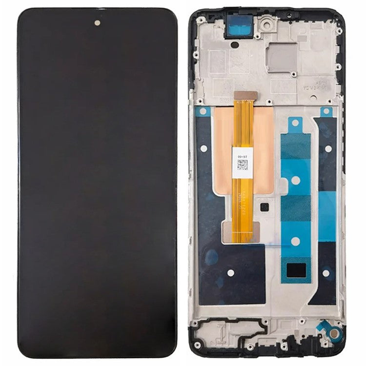 For Realme 12 5G OEM Grade S IPS LCD Screen and Digitizer Assembly + Frame Part (Without Logo)