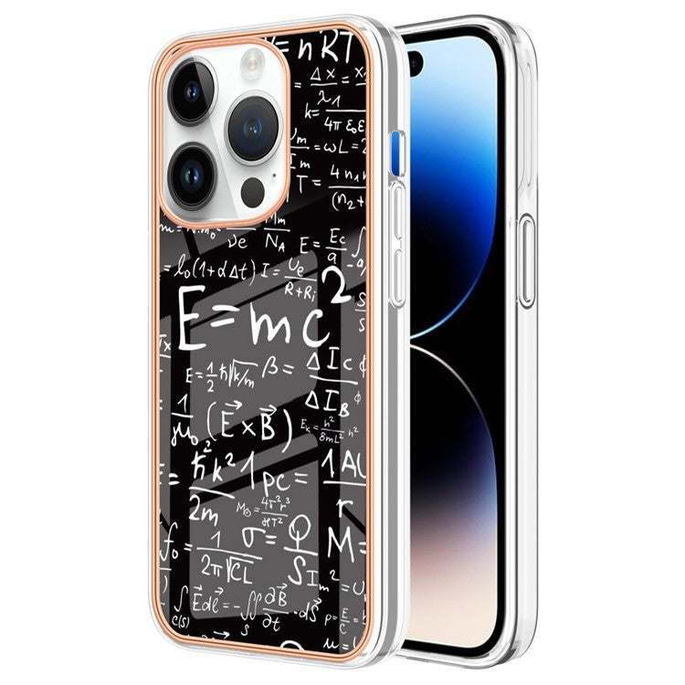 YB IMD Series-16 Style-E For iPhone 16 Pro TPU Case Pattern Printing Phone Back Cover - Equation