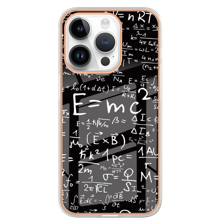 YB IMD Series-16 Style-E For iPhone 16 Pro TPU Case Pattern Printing Phone Back Cover - Equation