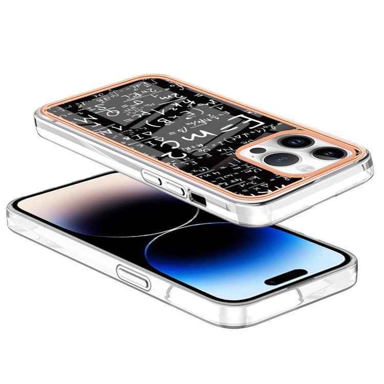 YB IMD Series-16 Style-E For iPhone 16 Pro TPU Case Pattern Printing Phone Back Cover - Equation