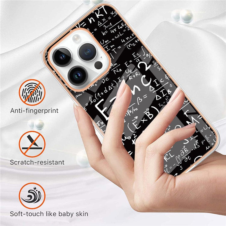 YB IMD Series-16 Style-E For iPhone 16 Pro TPU Case Pattern Printing Phone Back Cover - Equation