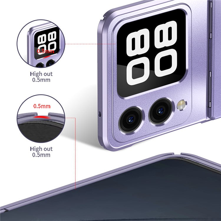 For Huawei nova Flip 5G Case Electroplating Hard PC Protective Phone Cover - Black