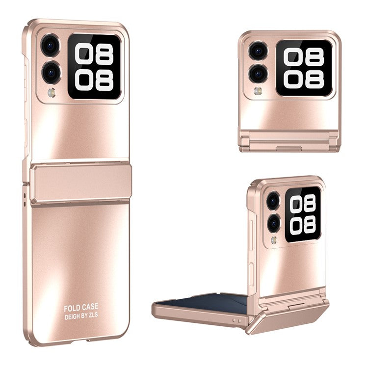 For Huawei nova Flip 5G Case Electroplating Hard PC Protective Phone Cover - Rose Gold