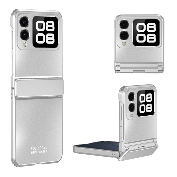 For Huawei nova Flip 5G Case Electroplating Hard PC Protective Phone Cover - Silver