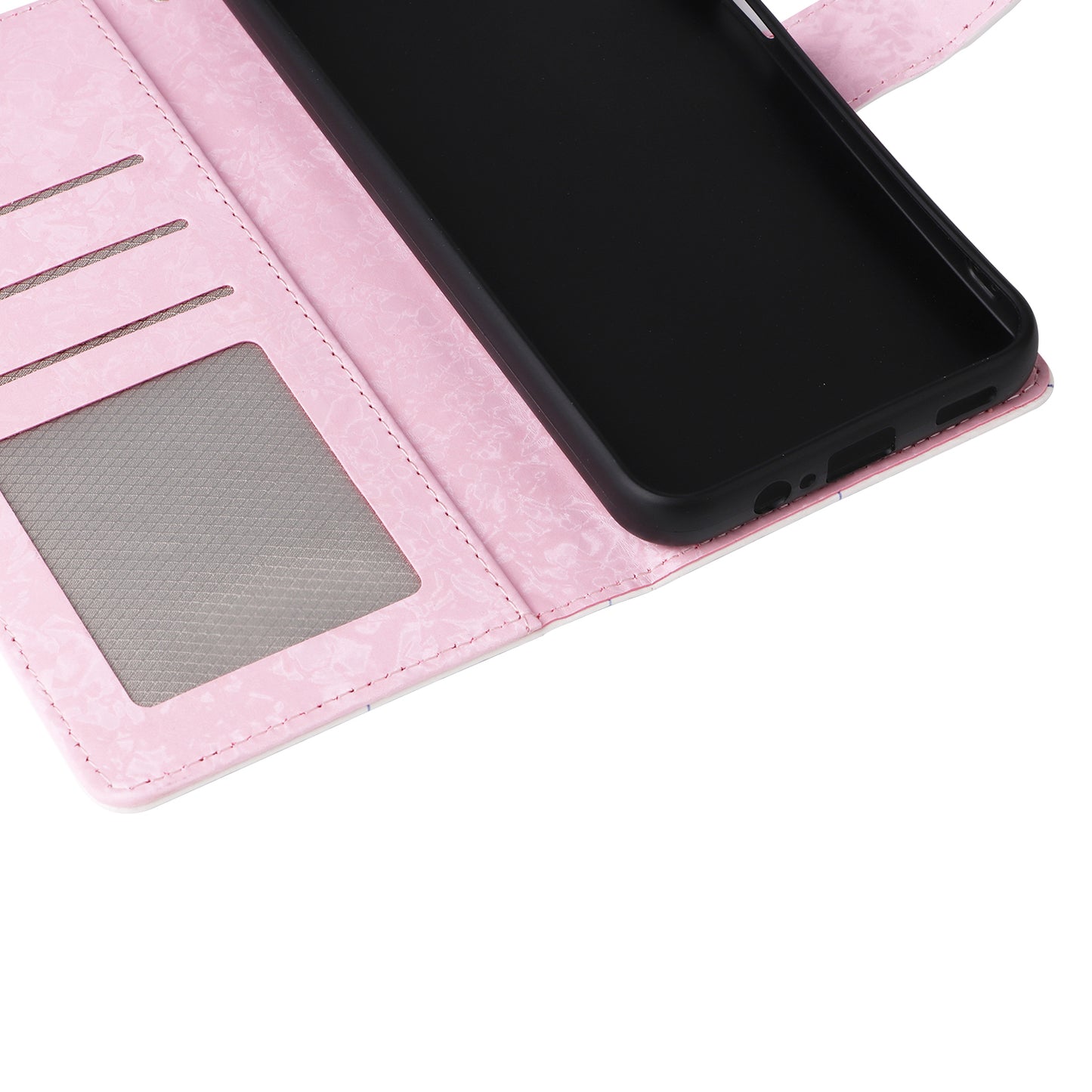 For Samsung Galaxy A16 5G / A16 4G Case RFID Blocking Flower Leather Phone Cover - Butterfly Flower