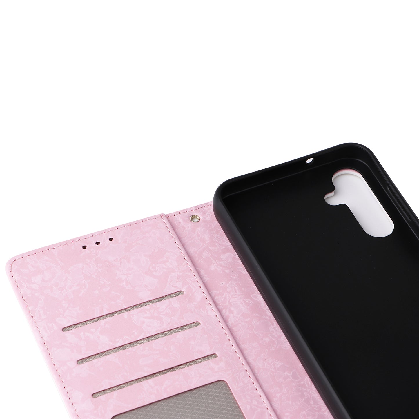 For Samsung Galaxy A16 5G / A16 4G Case RFID Blocking Flower Leather Phone Cover - Butterfly Flower