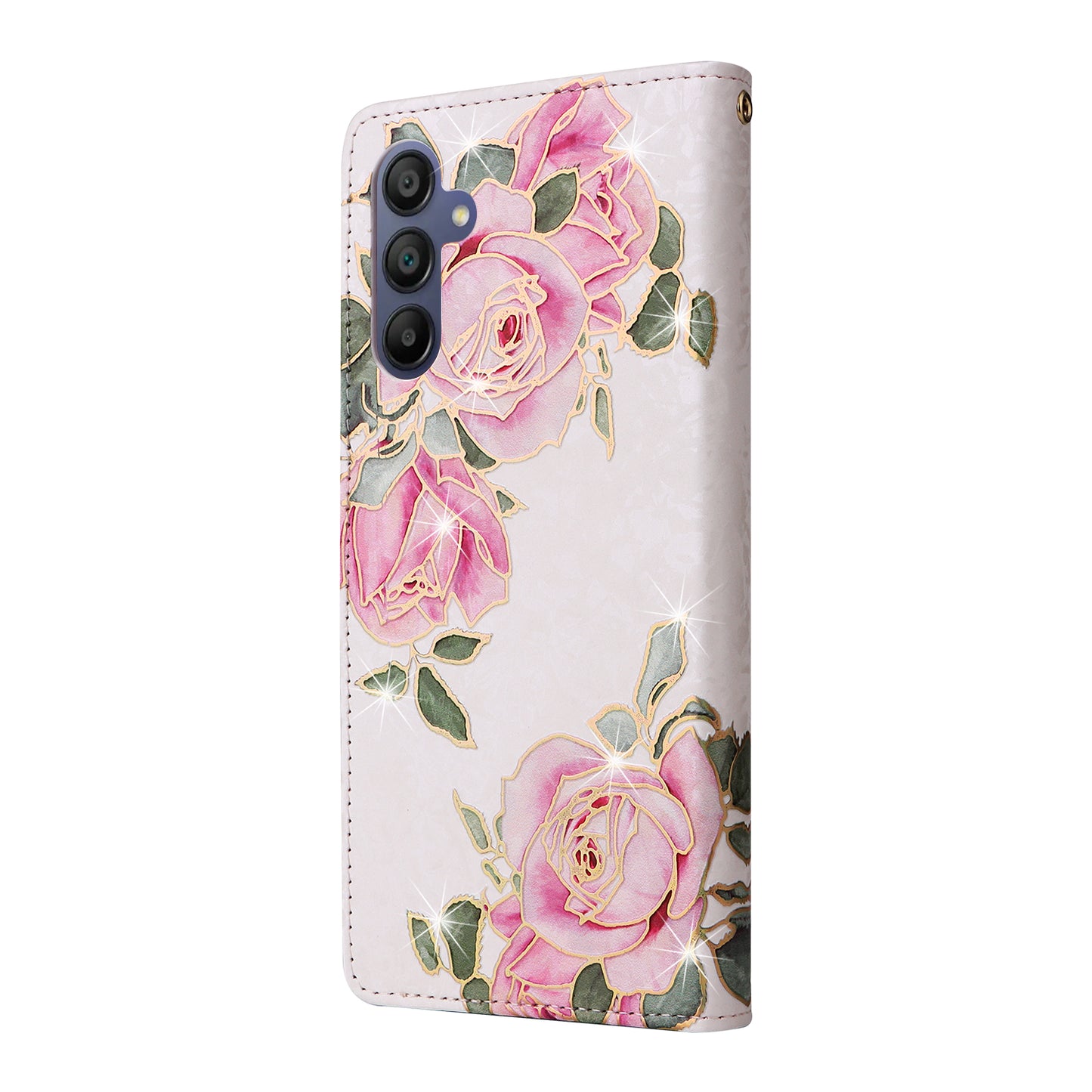 For Samsung Galaxy A16 5G / A16 4G Case RFID Blocking Flower Leather Phone Cover - Flower