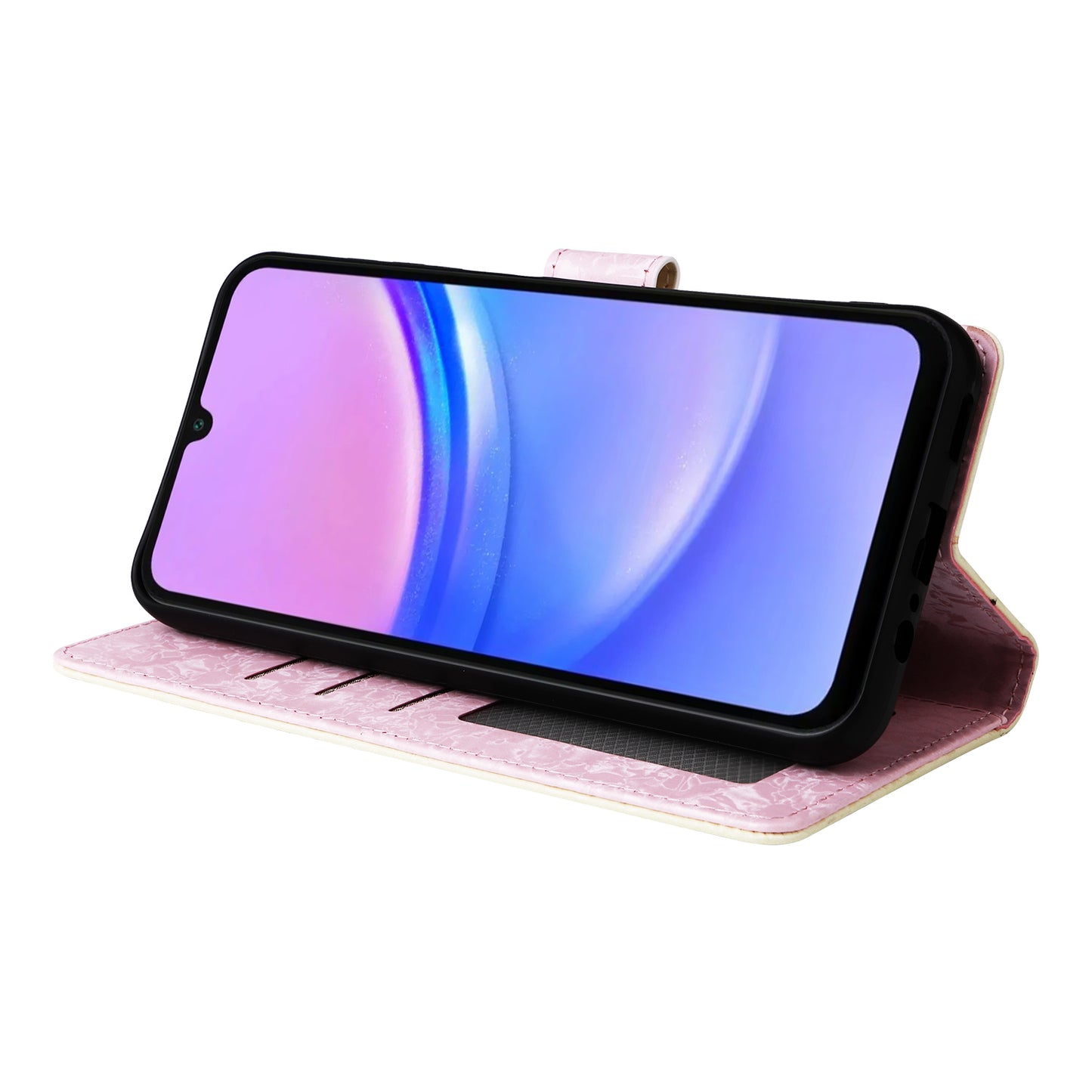 For Samsung Galaxy A16 5G / A16 4G Case RFID Blocking Flower Leather Phone Cover - Yellow Daisy