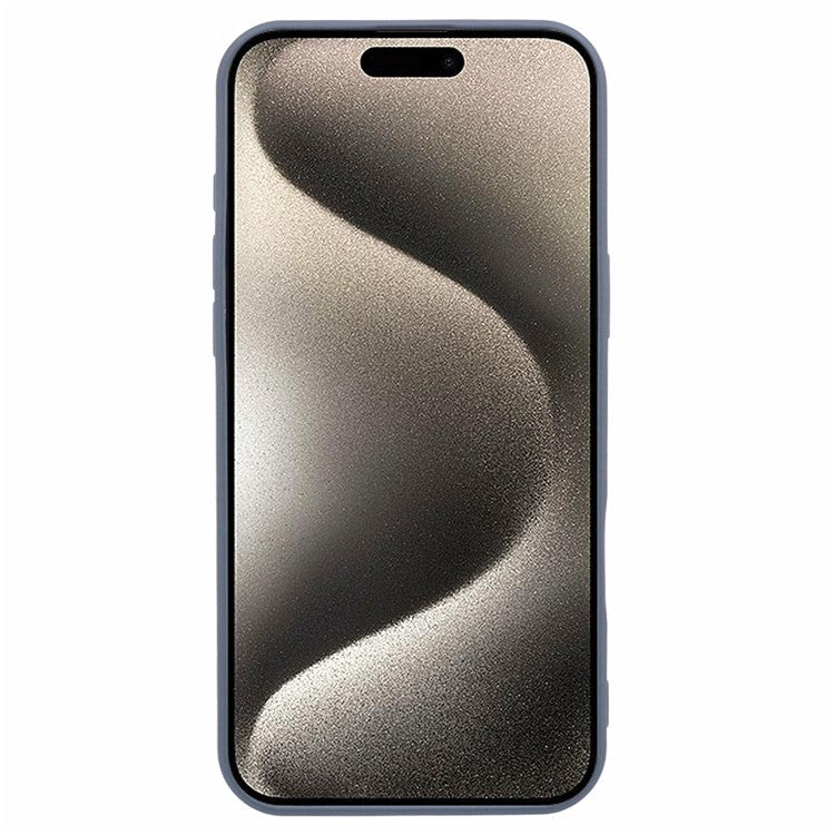 For iPhone 16 Plus Case Matte TPU Non-Slip Protective Phone Cover - Grey