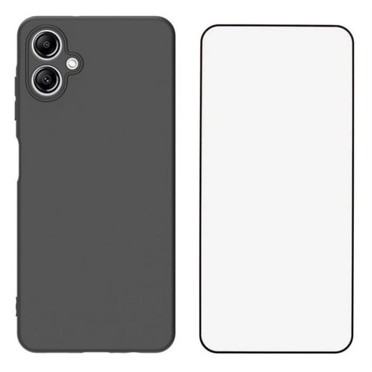 WANLONFENG MS Series for Samsung Galaxy A06 TPU Case Matte Cover with Screen Film (Big Lens Hole)