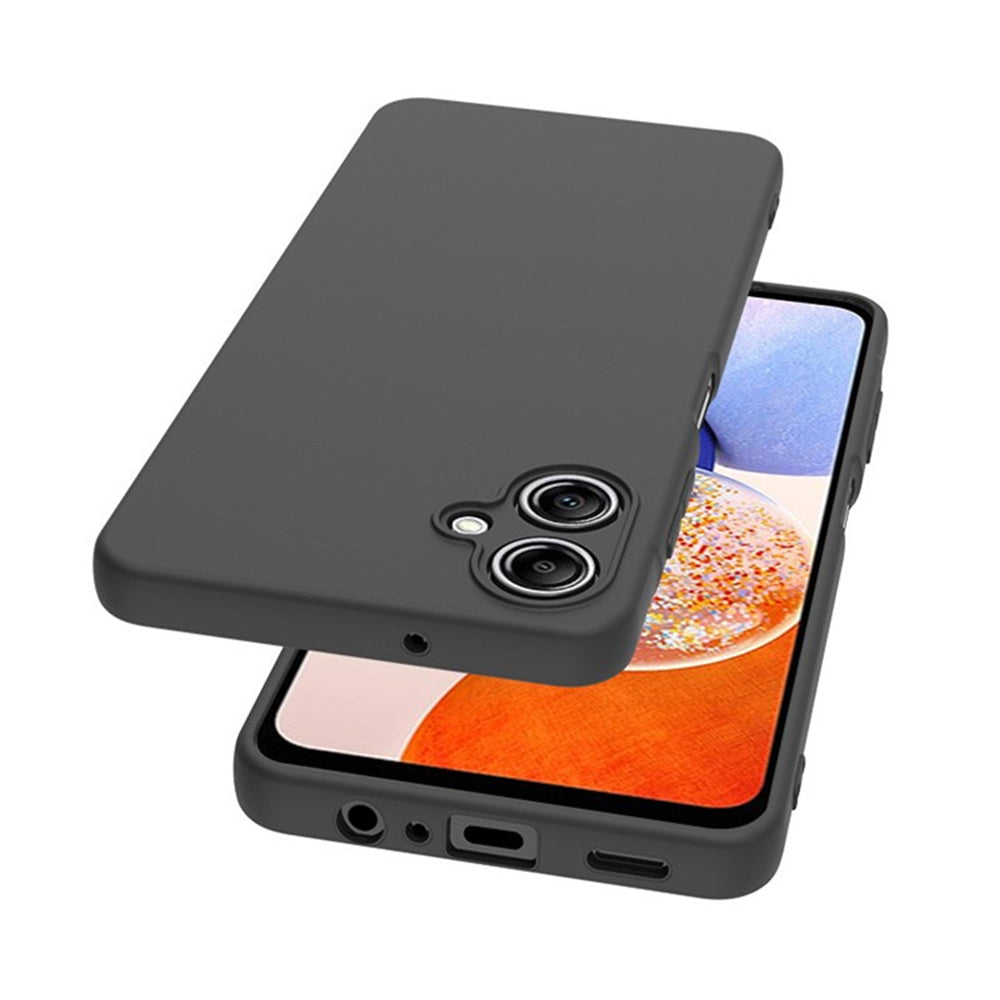 WANLONFENG MS Series for Samsung Galaxy A06 TPU Case Matte Cover with Screen Film (Big Lens Hole)
