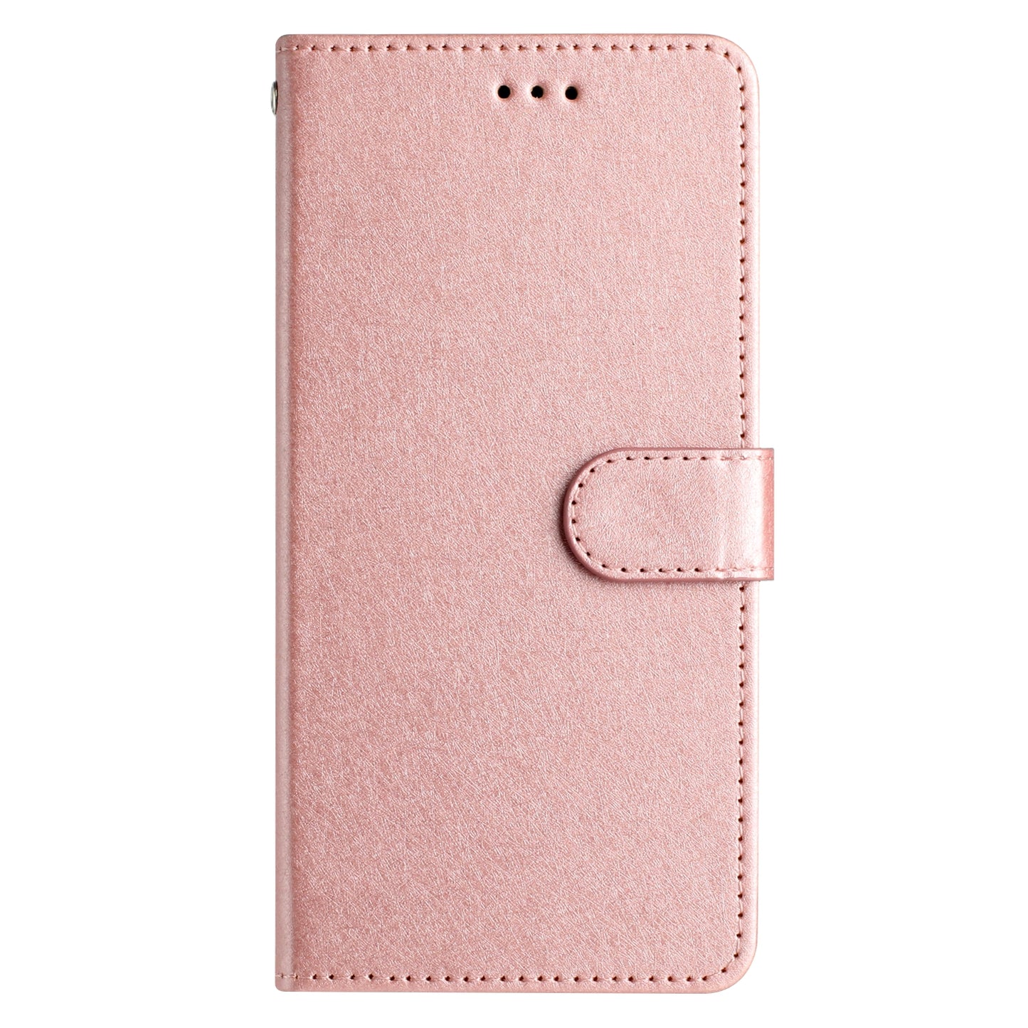 For Samsung Galaxy A06 Wallet Case Leather Folio Phone Cover Magnetic Clasp - Rose Gold