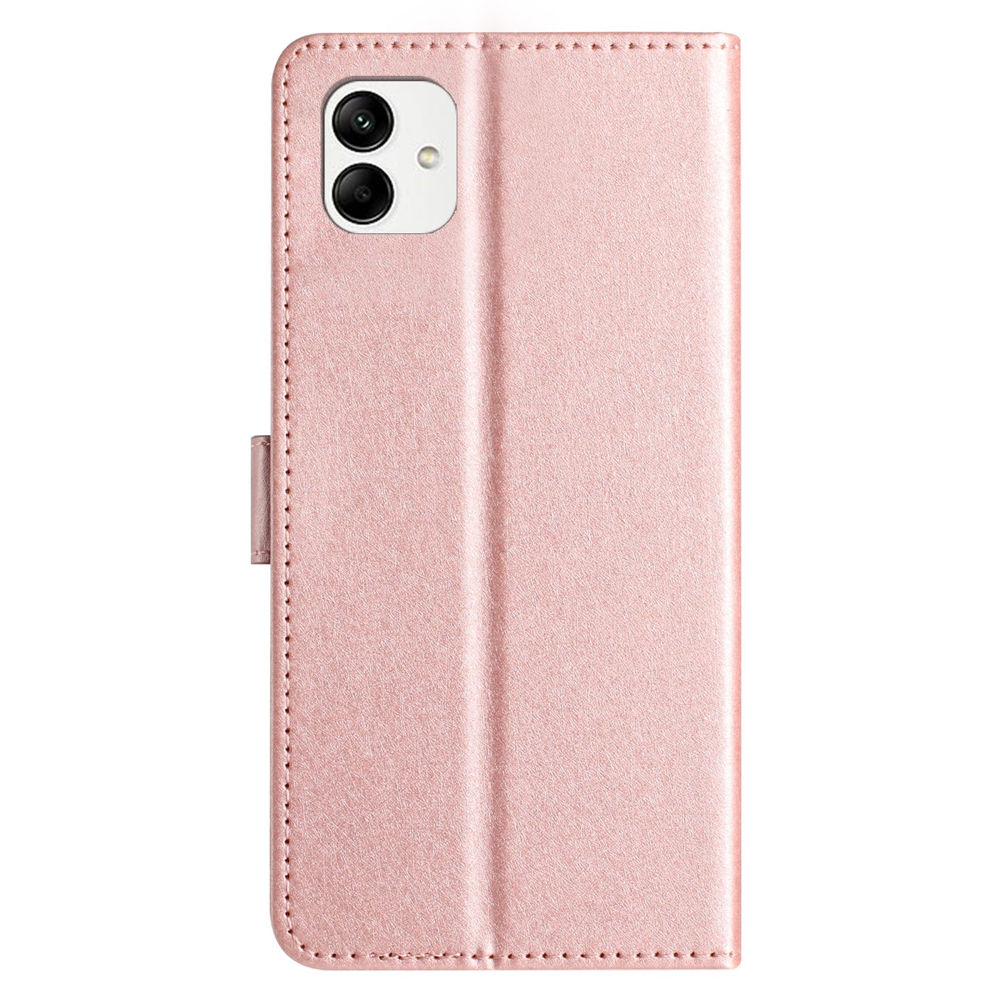 For Samsung Galaxy A06 Wallet Case Leather Folio Phone Cover Magnetic Clasp - Rose Gold