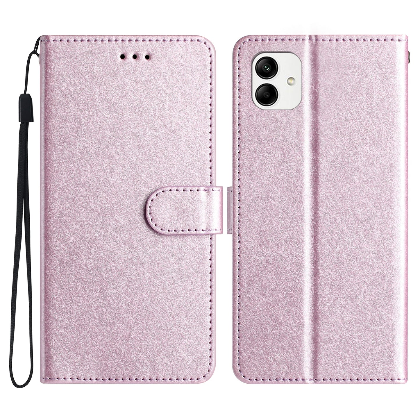 For Samsung Galaxy A06 Wallet Case Leather Folio Phone Cover Magnetic Clasp - Light Purple