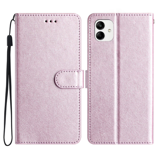 For Samsung Galaxy A06 Wallet Case Leather Folio Phone Cover Magnetic Clasp - Light Purple