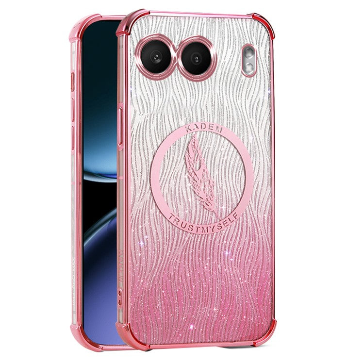 KADEM For OnePlus Nord 4 Case TPU Bling Sparkle Phone Cover Reinforced Corner - Pink