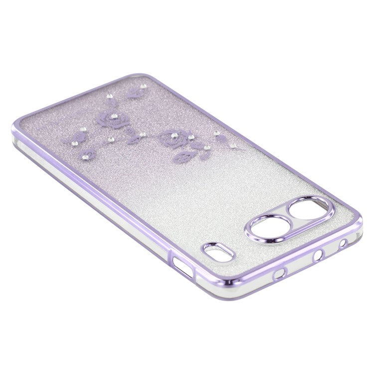 KADEM For OnePlus Nord 4 Case Flower TPU Flexible Gradient Phone Cover - Purple