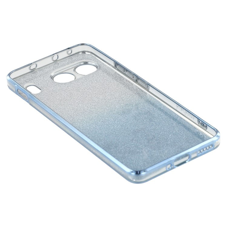 KADEM For OnePlus Nord 4 Case Flower TPU Flexible Gradient Phone Cover - Blue