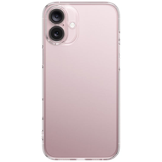 BASEUS Simple Series For iPhone 16 Plus Back Cover Lens Protection Transparent TPU+Glass Phone Case