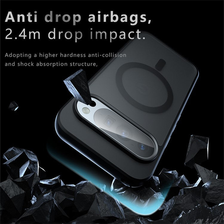 For Google Pixel 9 Pro  /  Pixel 9 Case Compatible with MagSafe TPU+PC Matte Phone Cover