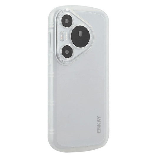 ENKAY HAT PRINCE For Huawei Pura 70 Case Four Corners Shockproof Matte TPU Phone Cover - White
