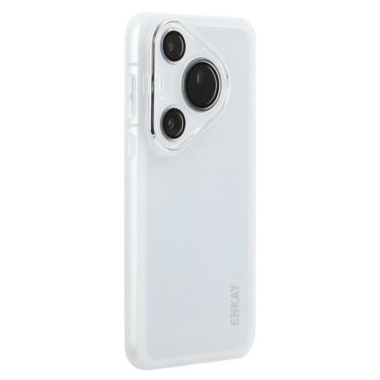 ENKAY HAT PRINCE For Huawei Pura 70 Case Matte TPU Phone Cover with Lens Film - White