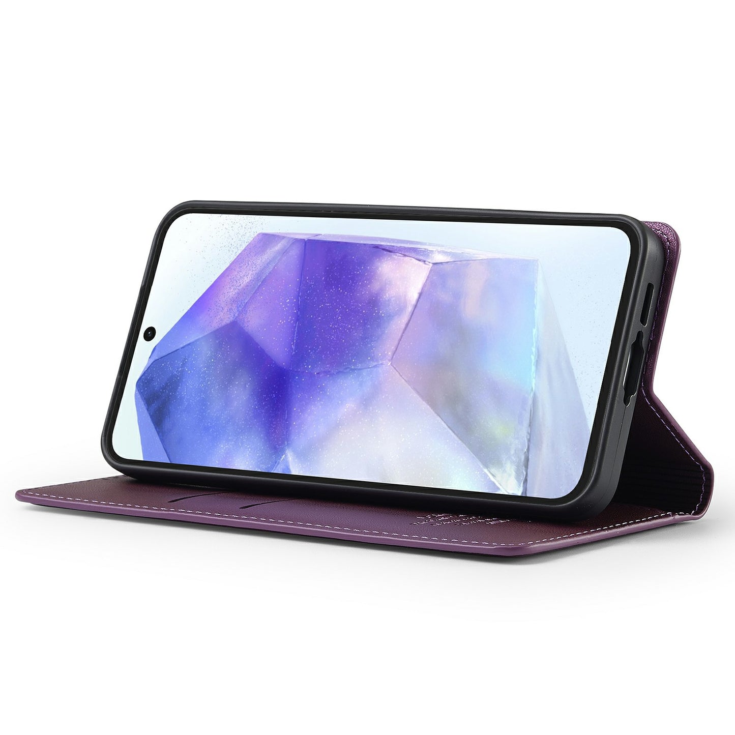 LC.IMEEKE L1 Series for Samsung Galaxy A16 5G / A16 4G Case PU Leather Wallet Stand Protective Phone Cover - Purple