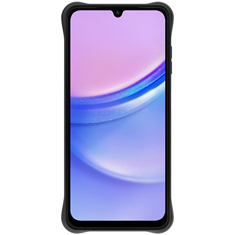 IMAK UC-6 Series for Samsung Galaxy A06 Case Water Drop Texture Anti-Skid Matte TPU Cover - Matte Black