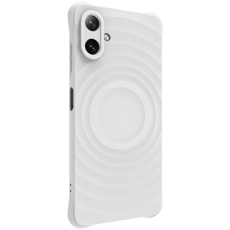 IMAK UC-6 Series for Samsung Galaxy A06 Case Water Drop Texture Anti-Skid Matte TPU Cover - Matte White