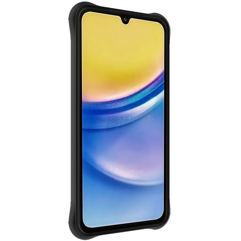 IMAK UC-6 Series for Samsung Galaxy A16 Case Water Drop Texture Anti-Skid Matte TPU Cover - Matte Black