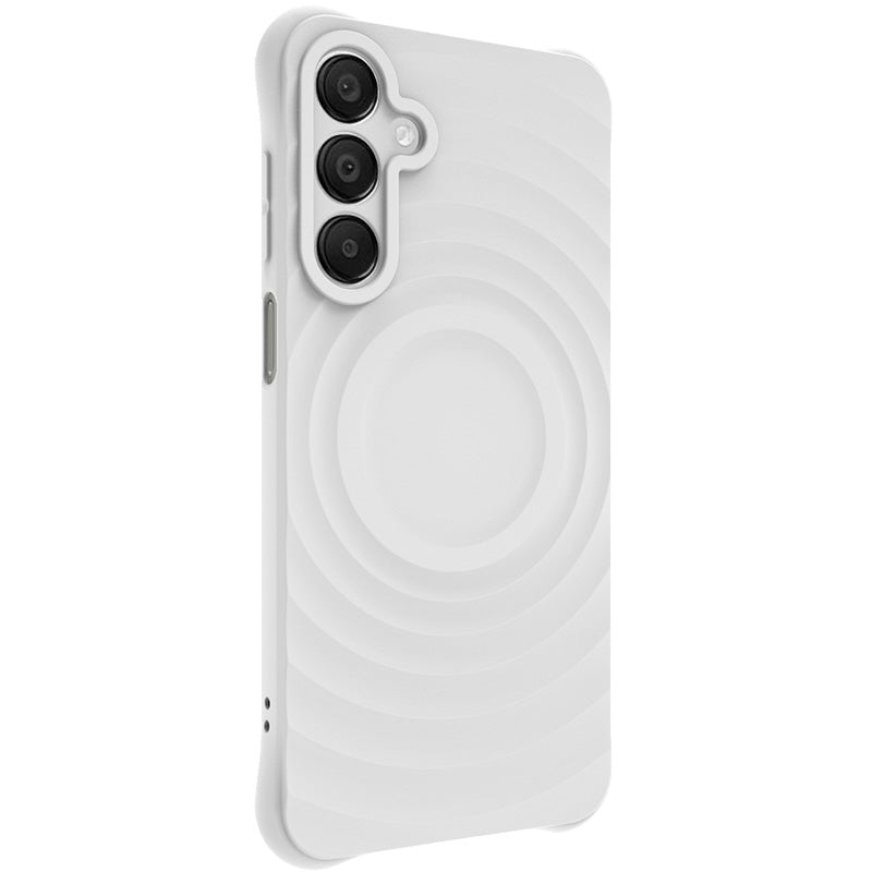 IMAK UC-6 Series for Samsung Galaxy A16 Case Water Drop Texture Anti-Skid Matte TPU Cover - Matte White
