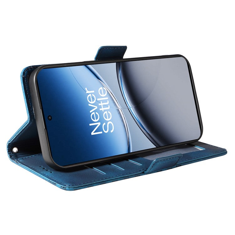 For OnePlus Nord 4 Case PU Leather Phone Cover Rhombus Starry Imprinted - Blue