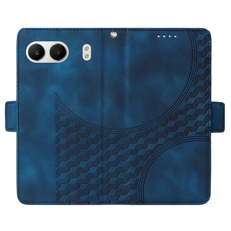 For OnePlus Nord 4 Case PU Leather Phone Cover Rhombus Starry Imprinted - Blue