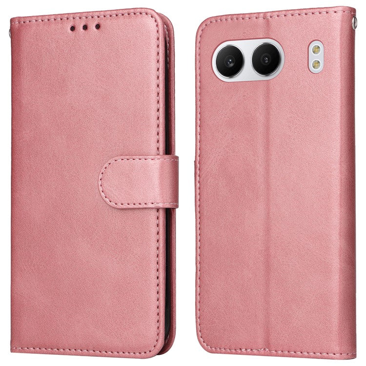 For OnePlus Nord 4 Case Wallet PU Leather Folio Flip Phone Cover - Pink