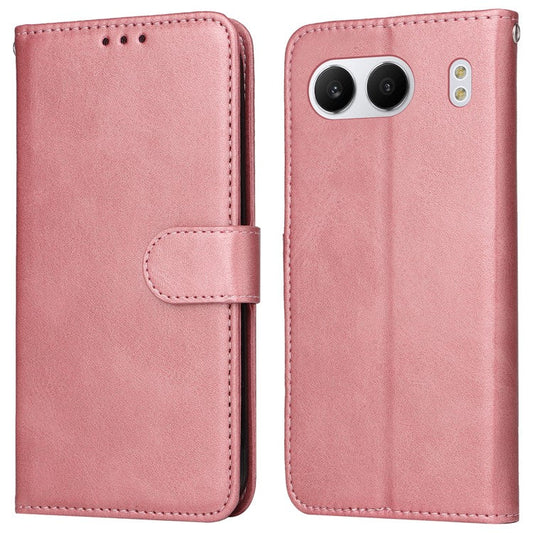 For OnePlus Nord 4 Case Wallet PU Leather Folio Flip Phone Cover - Pink