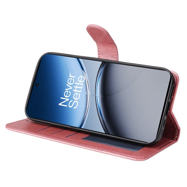 For OnePlus Nord 4 Case Wallet PU Leather Folio Flip Phone Cover - Pink