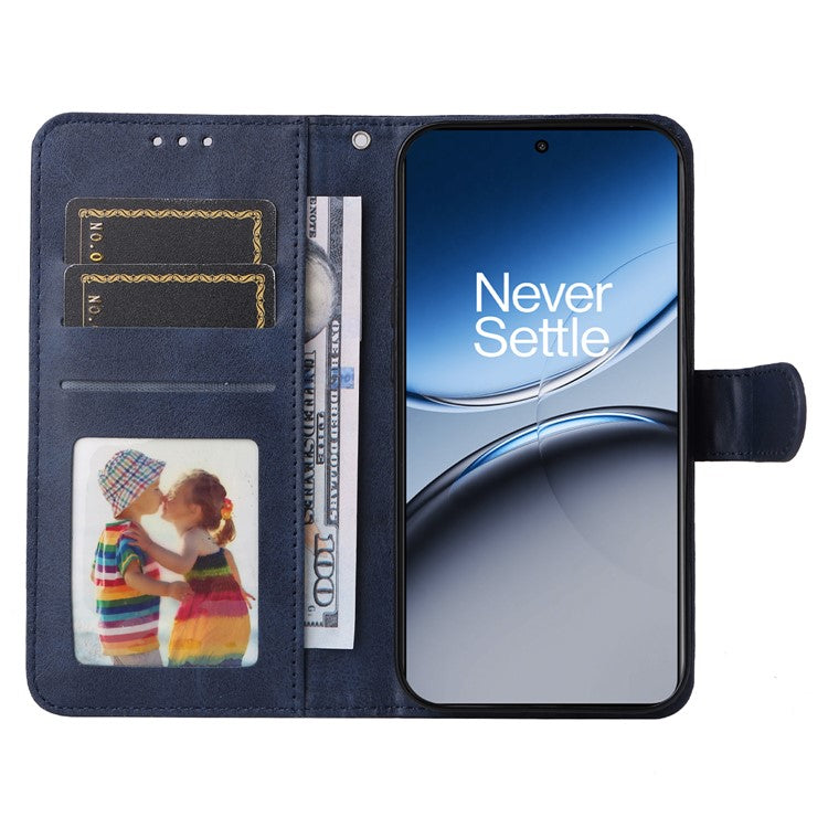 For OnePlus Nord 4 Case Wallet PU Leather Folio Flip Phone Cover - Blue